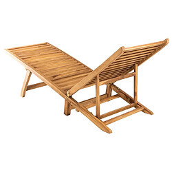 Avis vidaXL Chaise longue Bois de teck solide