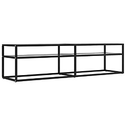 Maison Chic Meuble TV scandinave - Banc TV pour salon transparent 160x40x40,5 cm verre trempé -MN42514