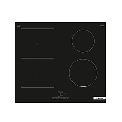 Bosch PVS611BB6H Table à induction 60 cm - 4 foyers avec PowerBoost - Commandes TouchSelect - Noir