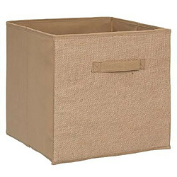 Boite de Rangement Pliable Jute 31x31cm Naturel