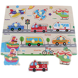 Puzzle Bois Jouets Educatifs Enfant trafic nombre