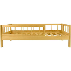 Velinda Lit enfant scandinave 160x80 bois naturel