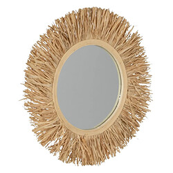 BigBuy Home Miroir mural Naturel 55 x 1,5 x 55 cm