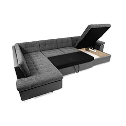 Avis Bestmobilier Chuck - canapé panoramique XXL - convertible avec coffre - 7 places - gauche