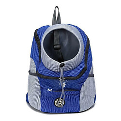 Justgreenbox Sacs de transport pour petits chats Chiens Sac à dos de transport, Bleu, 30x34x16cM