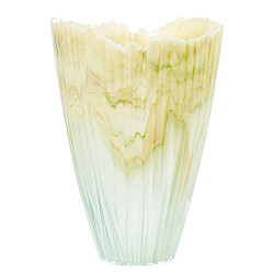 Vase Alexandra House Living Crème Verre 21 x 30 cm 41 x 39 x 27 cm