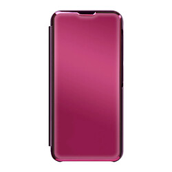 Avizar Étui Clear View pour Samsung A14 4G et 5G avec Clapet Miroir Support Violet