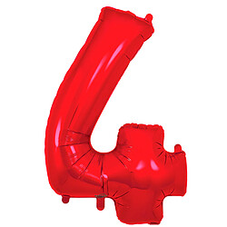 Ballon numéro 4, 86 cm rouge