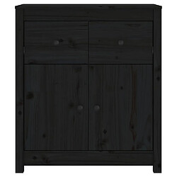 Acheter vidaXL Buffet noir 70x35x80 cm bois massif de pin