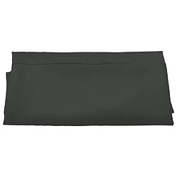 vidaXL Tissu de remplacement pour parasol déporté Anthracite 350 cm pas cher