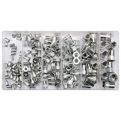 YATO Écrous à rivet 150 pcs Aluminium M3-M10