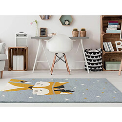 Vente-Unique Tapis enfant motif renard - 100 x 150 cm - multicolore - JUNIO