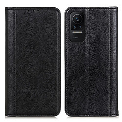 Etui en PU texture litchi, fermeture automatique magnétique avec support noir pour votre Xiaomi Civi