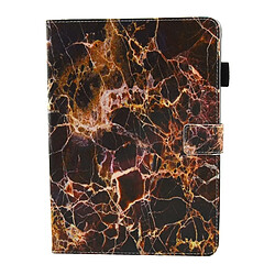 Wewoo Housse Étui noir et or pour iPad 9.7 pouces 2017 / Air / Air 2 Universel Marbre Motif Horizontal Flip En Cuir de Protection avec Holder & Card Slots & Sommeil