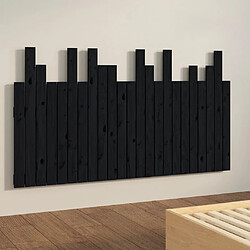 Avis vidaXL Tête de lit murale Noir 146,5x3x80 cm Bois massif de pin