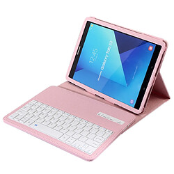 Wewoo SA860 pour Galaxy Tab S6 10,5 pouces T860 / T865 Litchi Texture détachable étui en cuir clavier Bluetooth avec fonction de support rose