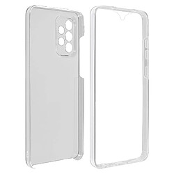 Avizar Coque Samsung Galaxy A72 Protection Arrière Rigide et Avant Souple transparent