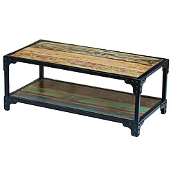 ComfortXL Table Basse Bois De Récupération Massif pas cher