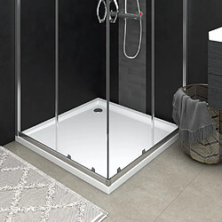 vidaXL Receveur de douche carré ABS Blanc 80x80 cm