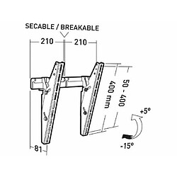 Acheter ERARD Group Support mural inclinable pour écran 30 à 90 - 002531 - ERARD