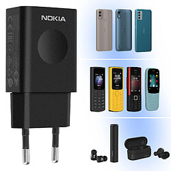 Avis Chargeur Mural USB 5W Officiel Nokia CH-35E Charge Rapide Design Compact Noir