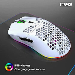 Universal RVB Gaming souris 2,4 GHz Mouse sans fil souris rechargeable à quatre vitesses DPI 3600DPI Émission de lumière de souris