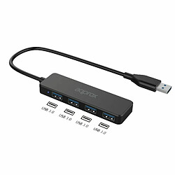 Approx Environ Hub USB 3.0 avec 4 ports USB 3.0 - Vitesse jusqu'à 5 Gbps - Câble de 15 cm