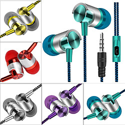 GUPBOO Écouteurs intra-auriculaires 3,5 mm, universels, avec microphone intégré, filaires, pour téléphone portable en stock, O10