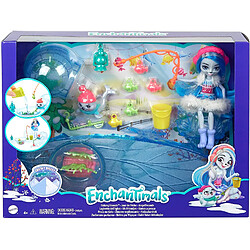 Avis Enchantimals coffret Jour de Pêche, mini-poupée Sashay Phoque, figurine animale Blubber, cannes à pêche et accessoires, jouet pour enfant, GJX48