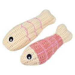 Paris Prix Jouets Poisson pour Chat Lot de 2 peluches - Design poisson - Polyester