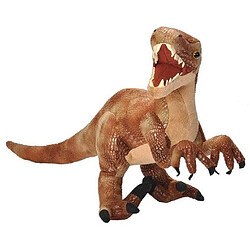 Wild Republic peluche Velociraptor Dinosaure de 43 cm marron