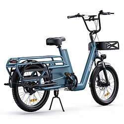 Acheter Vélo Électrique ONESPORT OT01 - Moteur 650W Batterie 48V27AH Roues de 20 Pouces Freins à Disque Hydraulique - Bleu