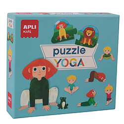 Apli Duo Yoga Puzzle - 24 pièces pour former 12 postures de yoga - Pièces résistantes et faciles à manipuler - Développe les compétences et améliore l'estime de soi - Coloré