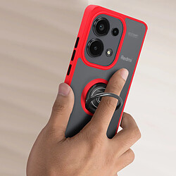 Avis Avizar Coque pour Xiaomi Redmi Note 13 Pro 4G Bague Métallique Support Vidéo Rouge