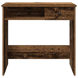 Avis vidaXL Bureau style vieux bois 80x40x75 cm bois d'ingénierie