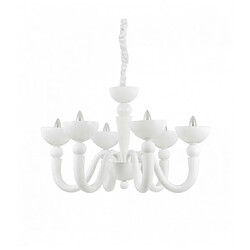 Ideal Lux Suspension Blanche BON BON 6 ampoules