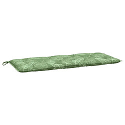 Maison Chic Coussin Confort | pouf | Coussin de banc de jardin motif de feuilles 120x50x7 cm tissu -GKD68785