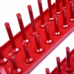 Acheter 3pc plateau porte-outil métrique porte-outil organisateur de stockage 1/4 ""3/8"" 1/2 ""rouge