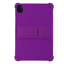 Coque en silicone quatre coins renforcés avec béquille violet pour votre Xiaomi Pad 5/Pad 5 Pro