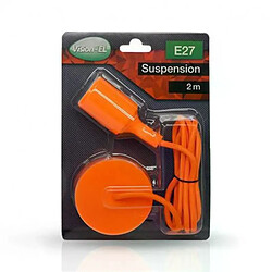 Miidex SUSPENSION BUTTERFLY E27 DOUILLE SILICON plus CABLE 2M ORANGE