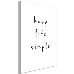 Artgeist Tableau - Keep Life Simple (1 Part) Vertical [60x90]