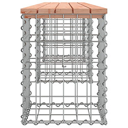 Avis vidaXL Banc de jardin design gabion 203x31x42cm bois massif de douglas