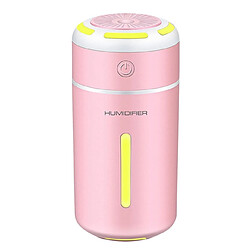 Universal Gobelet Mini humidificateur d'air Lampe LED USB Diffuseur d'huile essentielle d'arôme Purificateur d'air Fraîcheur Maison Auto Brume Fabricant Atomiseur | Humidificateur (rose)