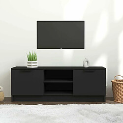 Maison Chic Meuble TV scandinave - Banc TV pour salon Noir 102x35x36,5 cm Bois d'ingénierie -MN65547