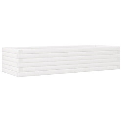 vidaXL Jardinière blanc 110x40x23 cm bois de pin massif