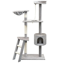 Arbre à chat avec griffoirs,niche pour chat en sisal 150 cm Gris -MN25407