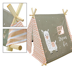 Acheter Ecd Germany Tente de tipi gris chaud intérieur exterieur tente de jeu classique pour enfants