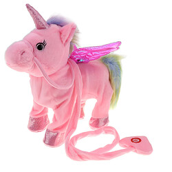 peluche peluche animal licorne musical cheval jouet electrique marche cheval rose pas cher