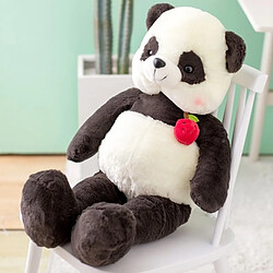 Universal 80 cm Poupée Panda câlin Poupée Ours peluche Canard dormir sur le lit Oreiller Cadeaux de Noël pour les garçons et les filles Livraison gratuite | Oreiller de luxe (noir)