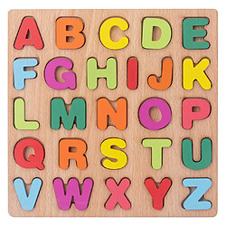 Puzzles en bois pour Les Tout-petits Grand Alphabet ABC Lettre Majuscule Bois Montessori Learning Éducatifs Jouets pour Garçons Filles D'anniversaire